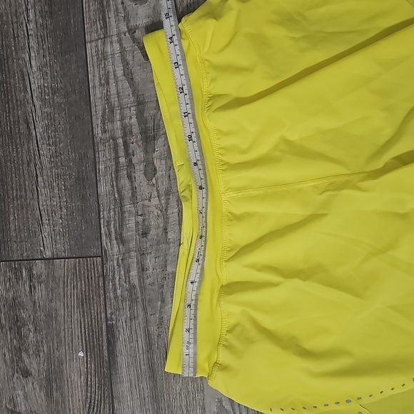 Lululemon Athletica Lined Yellow Athletic Shorts - Picture 4 of 8